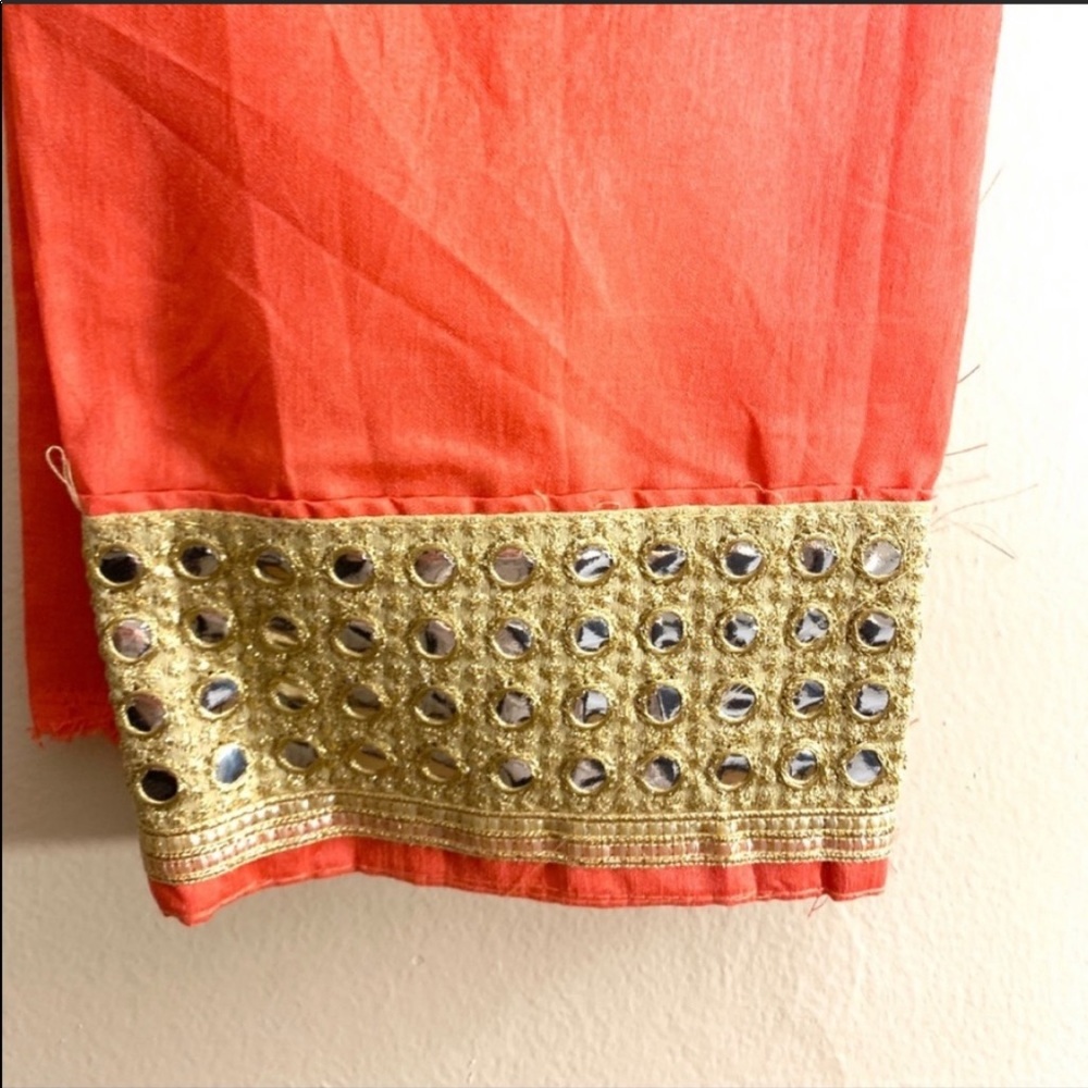 Sari blouse material unstitched pink Indian saree Bollywood